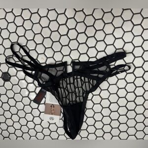 Bluebella X Victoria’s Secret Black Strappy Lingerie Bottom size small